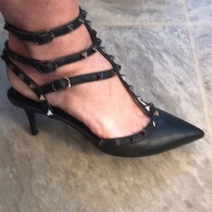 Valentino Rock Stud 3 wrap heel